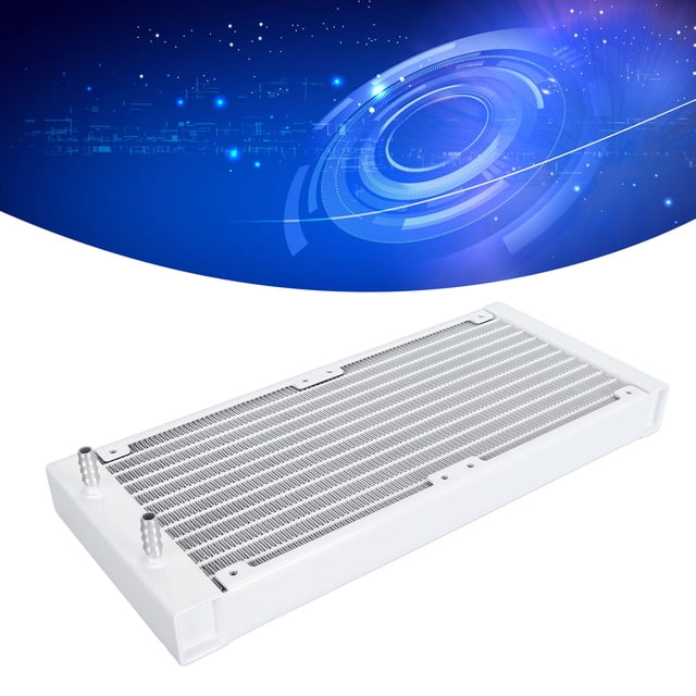 280 Mm Water Cooling Radiator, 12 Pipe Aluminum Heat Exchanger Radiator, Easy Installation, CPU Computer Water Cool System for 6 to 7mm Soft Hose