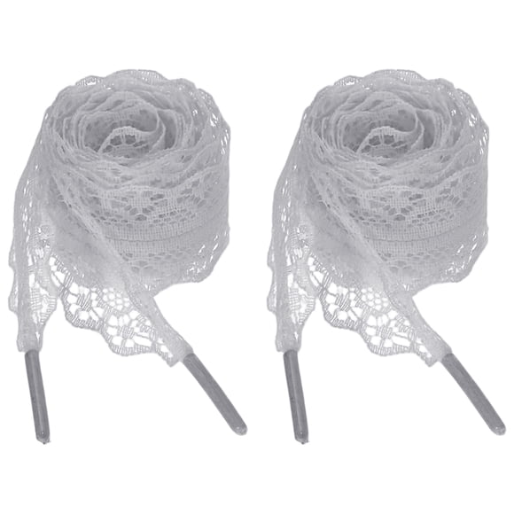 2 Pares de Agujetas Planas, Agujetas de Zapato de Encaje de 2.2CM de Ancho y 120CM de Largo, Grises