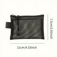 thumbnail image 2 of HLONK Mini Mesh Coin Purse  Zipper Portable Clutch Wallet  Versatile Simple Storage Bag  for Boys Girls Small Card Bag, 2 of 7