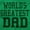 Irish Green, variant on Father's Day World's Greatest Dad Hoodie Hooded Sweatshirt Men Brisco Brands S