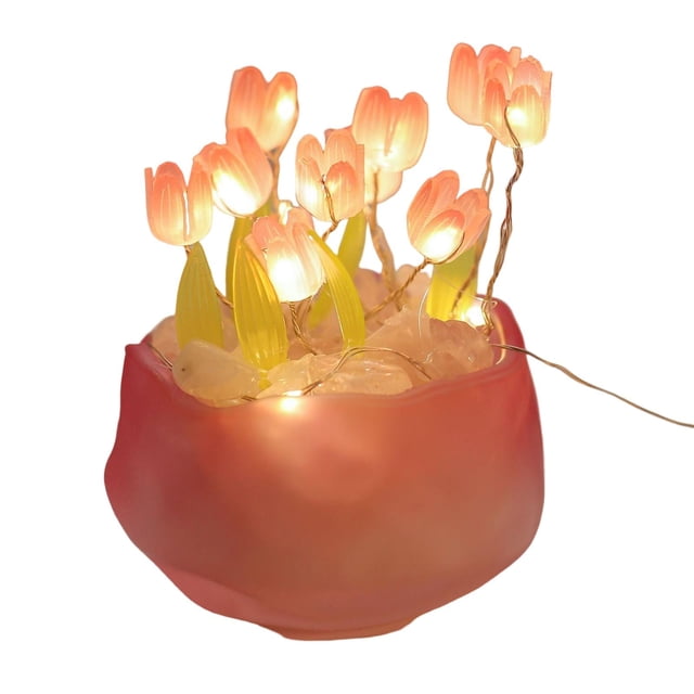 Paquete De Material De Luz Nocturna De Tulipán DIY Lámpara De Flor De Tulipán Falso Para Decoración Sunnimix Luz de noche