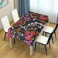 thumbnail image 7 of Coolnut Floral Pattern Tablecloth, Waterproof Washable Polyester Square Table Cover, Durable Tablecloth for Kitchen Dining Table Party Decor, 54"X 72", 7 of 7
