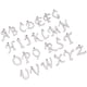 thumbnail image 1 of Colgante de letra ANGGREK Acero inoxidable 26 piezas para pulseras, 1 of 8
