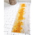 thumbnail image 2 of Unique Loom Estrella Distressed Area Rug 2' 2 x 6' 7 Runner Yellow/Beige, 2 of 2
