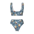 thumbnail image 6 of Rocae Surf Shark for Bikini Set for Women Two Piece Sexy High Swimsuits Split Crossover Bikini Large, 6 of 9