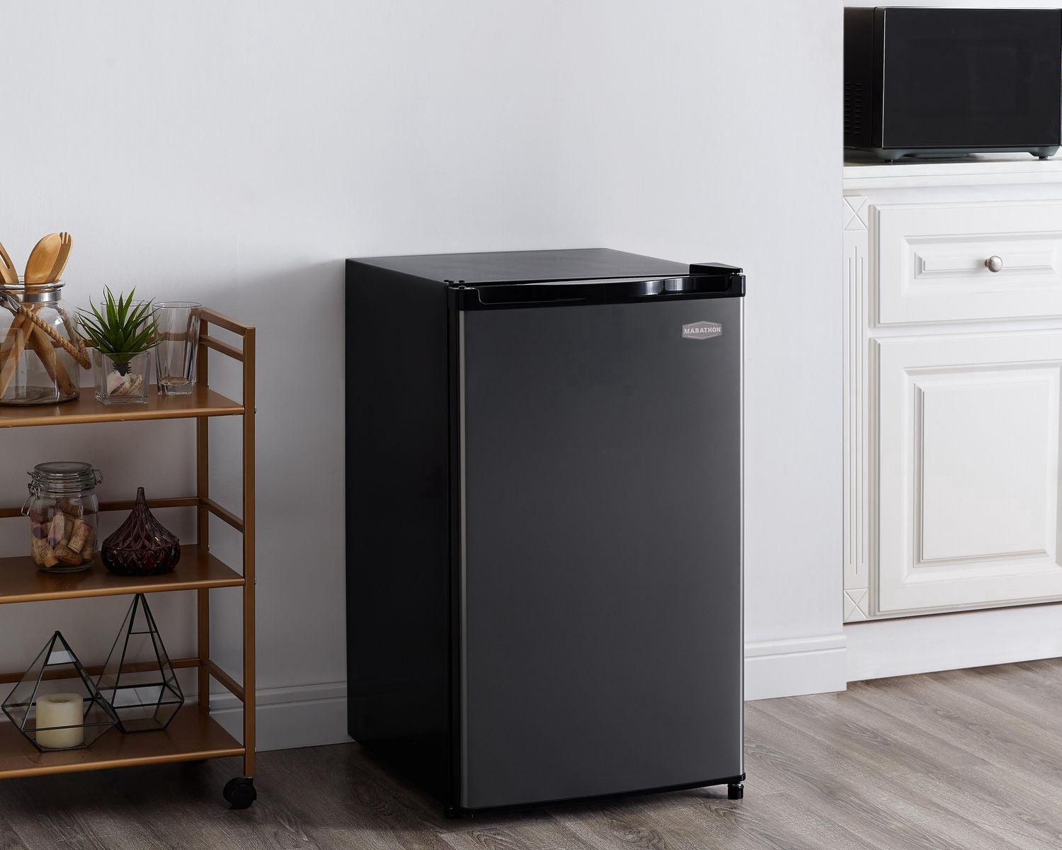 Marathon 4.4 cu.ft. Black Steel All Refrigerator