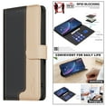 thumbnail image 5 of for iPhone 15 Plus Wallet Flip Case, Luxury Premium PU Leather Card Slots Strong Magnetic Closure Kickstand RFID Blocking Phone Case Cover for iPhone 15 Plus - Black, 5 of 8