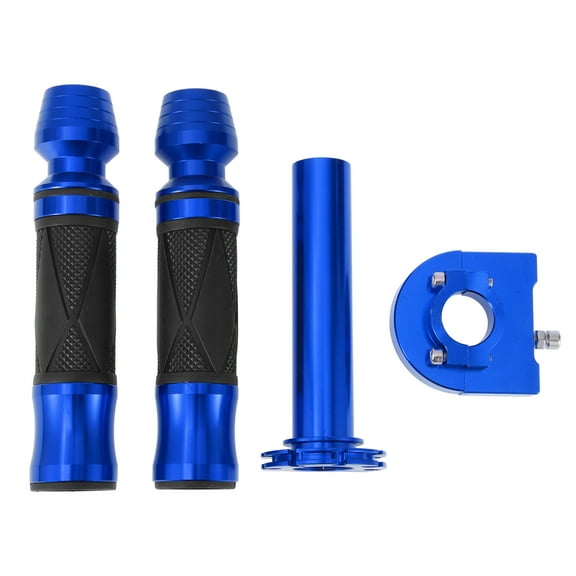 Unique Bargains 7/8" 22mm 15/16" 24mm Motorcycle Hand Grips Cover Kit Non Slip Aluminum Alloy Handlebar End Grips for Motorcycle Scooter Bicycle ATV Blue 1 Set