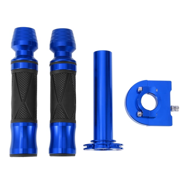 Kit de cubiertas para manillares de motocicleta Unique Bargains 7/8" 22mm 15/16" 24mm, empuñaduras de aluminio antideslizantes para motocicleta, scooter, bicicleta y ATV, color azul, 1 juego