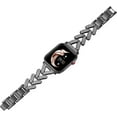 thumbnail image 3 of KOMI Bling Bands Compatible with Apple Watch 38mm 40mm 41mm 42mm 44mm 45mm 49mm, Diamond Stainless Watch Bracelet Replacement for iWatch Bands Series 9 8 7 6 5 4 3 2 1 SE Women Slim Metal Watch Strap, 3 of 5