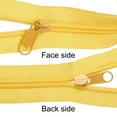 thumbnail image 4 of Uxcell #5 10 Yards Bulk Nylon Coil Zippers by the Yards with 20 Pcs Zippers Sliders and Ruler for Tailor Sewing, Gold, 4 of 6
