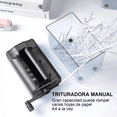 thumbnail image 2 of Trituradora De Papel Manual Portátil Para Casa Y Oficina Xtellar Negro, 2 of 3