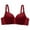 Wine, variant on Hrsba Womens Summer Bra,Plus Size Bra for Womens,Women's Daily Adjustable Underwear Gathered Thin Bra Without Steel Ring
