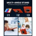 thumbnail image 3 of Lmcpa Case for iPad (A16) 11th Generation 11 inch 2025, iPad 10th Generation 10.9 inch 2022 with Pencil Holder, Shockproof Cover with Screen Protector/360° Rotate Hand Strap/Stand, Red, 3 of 7