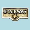 thumbnail image 2 of Switch Plate Tags STAIRWAY Name Signs Label Lacquered Brass Traditional Engraved Wall Light Switch Cover Labels | Renovators Supply, 2 of 3