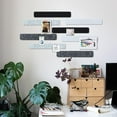thumbnail image 6 of GoXteam 8 Pack Felt Pin Board Bar Strips - Self-Adhesive Lightweight Bulletin Board - Cork Board for Office with 40 Push Pins No Damage for Wall, Black White Gray, 6 of 7