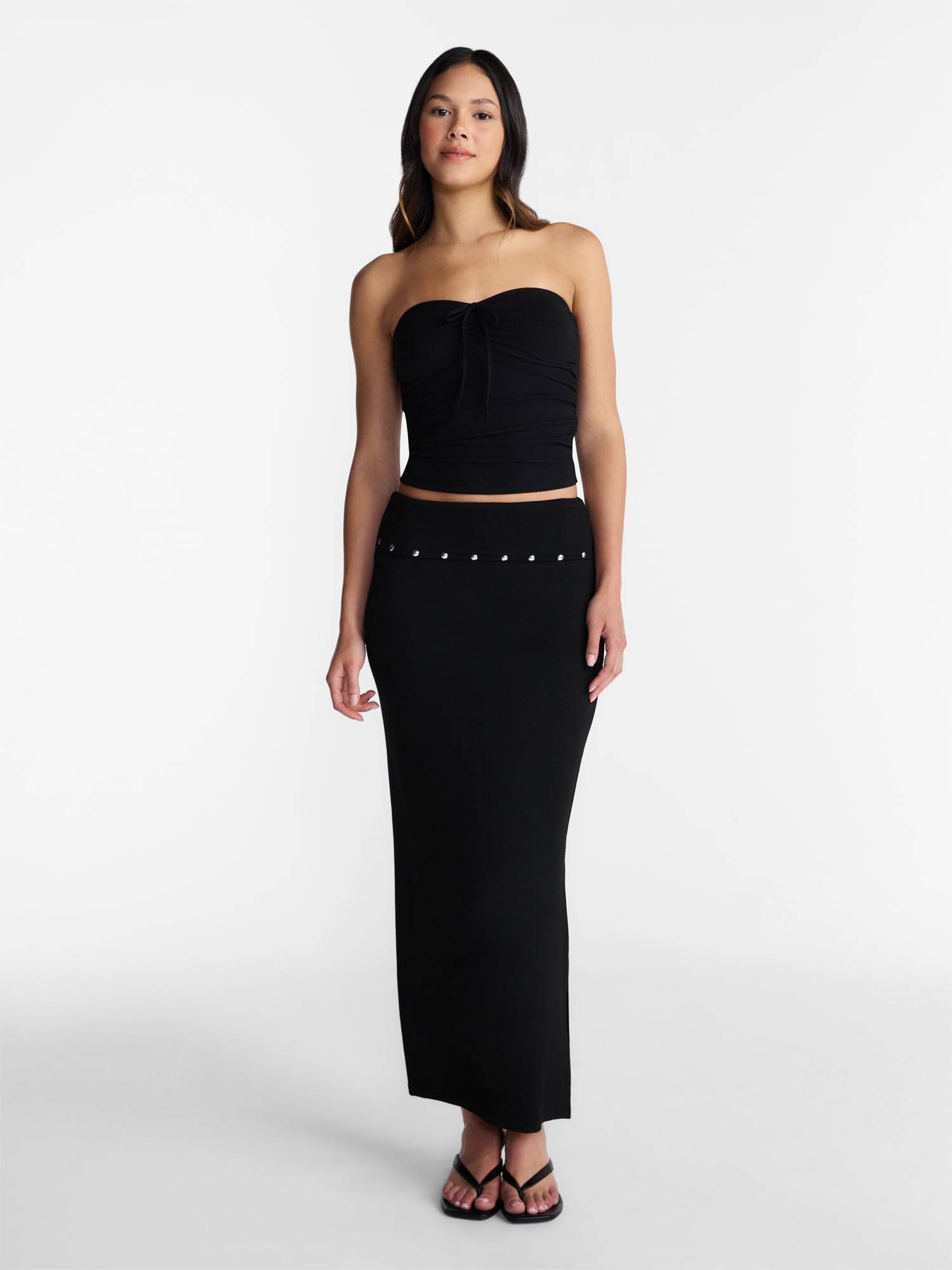 No Boundaries Ruched Tube Top, Women’s XXS-XXL