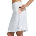 thumbnail image 4 of BALEAF Women's Long Skorts With pocket Athletic Wear Ladies Shorts Golf Casual Skirt UV Protection White L, 4 of 8