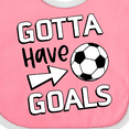 thumbnail image 4 of Inktastic Gotta Have Goals- Soccer Boys or Girls Baby Bib, 4 of 4