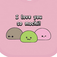 thumbnail image 4 of Inktastic I Love You So Mochi Boys or Girls Baby Bib, 4 of 4