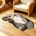 thumbnail image 4 of Hometravel Cute Kitten-Shaped Floor Mat, Washable Plush Area Rug 16x47 Inch, Non-Slip Soft Carpet for Bedroom, Living Room, Entryway, 4 of 9