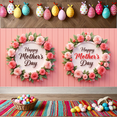 thumbnail image 3 of Floral Design Mother's Day Banner Pink Roses Mother's Day Decoration for Celebration Event Indoor Use Photography Background, 3 of 9
