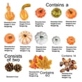 thumbnail image 1 of Sylvamorning Fall Thanksgiving Decoration, Mini Artificial Pumpkins with Pine Cones, 1 of 5