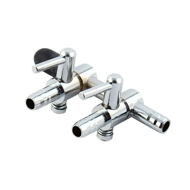 Unique Bargains 2 Way Air Pump Manifold Fishing Tank Aquarium Adjustable Lever Valve