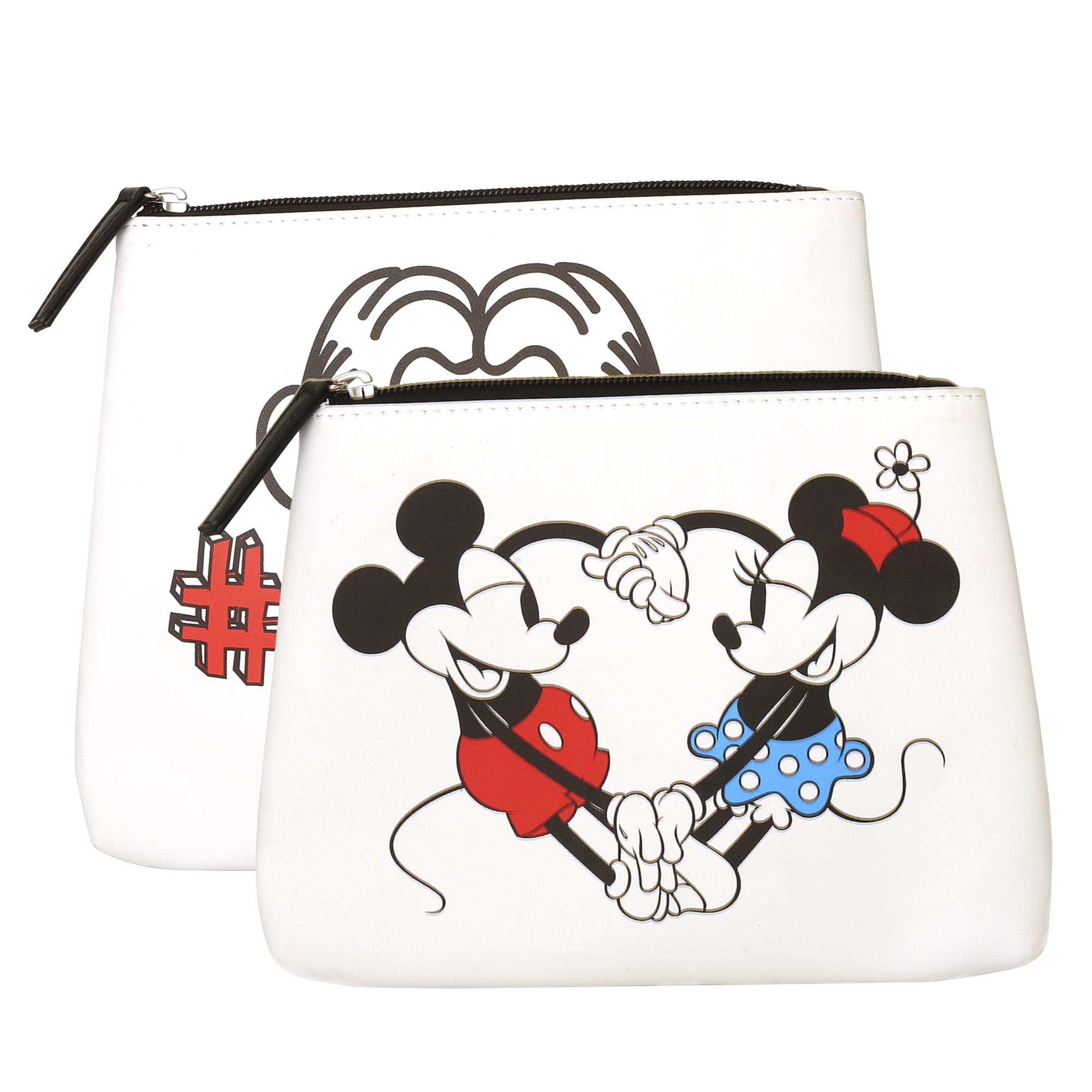 Disney Minnie Mouse 3-Piece Travel Set Makeup Bags Accessories Pouches CUTE NEW 