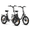 Black + White, variant on 20" Fat Tire Folding Electric Bikes for Adults 2-Pack, 1000W Peak 70Miles Max Range 20mph Top Speed Foldable Ebike Step-Thru E-Mountain Bike with 36V 13.5AH Battery, 7 Speed, UL2849 Compliant