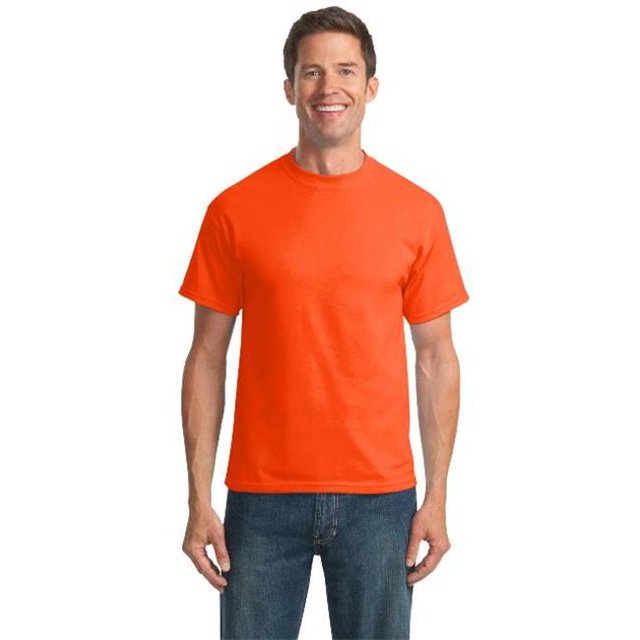 Port & Company ® Tall Core Blend Tee. Pc55t 2Xlt Safety Orange