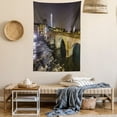 thumbnail image 2 of Apartment Decor Tapestry, Ponte Pietra on River Adige Ancient Roman Bridge in Old Town Verona Italy, Wall Hanging for Bedroom Living Room Dorm Decor, 60W X 80L Inches, Black Beige, by Ambesonne, 2 of 5