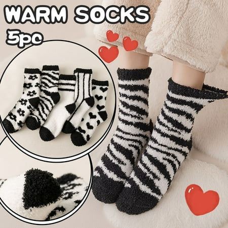 

3 pairs * 5 Pairs Women Casual Socks Animal Print Cotton Pattern Cute Lady Socks Comfortable Soft Warm Winter Socks long socks for girls