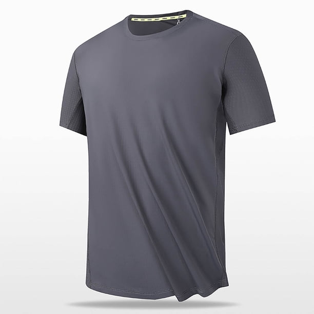 pstuiky camisetas de hombre, Camiseta informal de verano para hombre, de color liso, holgada, de manga corta y cuello redondo camisetas de hombre xxxl