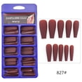 thumbnail image 1 of CEHVOM 100pc Of Matte Ballet Fake Nails Long Nail Art Patches Full Frosted Nail Box, 1 of 4