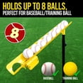 thumbnail image 4 of Baseball Soft Toss Machine with Rebound Net, Electric Motor System Holds 8 Balls, Adjustable Height and Speed, Ideal for Coaches. Includes Carry Bag., 4 of 4