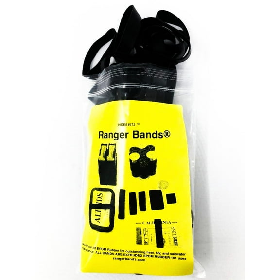 Ranger Bands® Mixed 36 Mixed  Extra Stretch Made From EPDM Rubber for Emergency Tinder, Survival and Strapping Gear of Various Sizes NGE61972