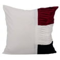 thumbnail image 2 of The HomeCentric Cushion Covers For Couch, Decorative Pillow Covers Pack of 2, 14x14 inch (35x35 cm) White, Silk Throw Pillow Covers, Handmade Pillow Covers, Patchwork Pillow Cover, Pillow - Piano Bar, 2 of 5
