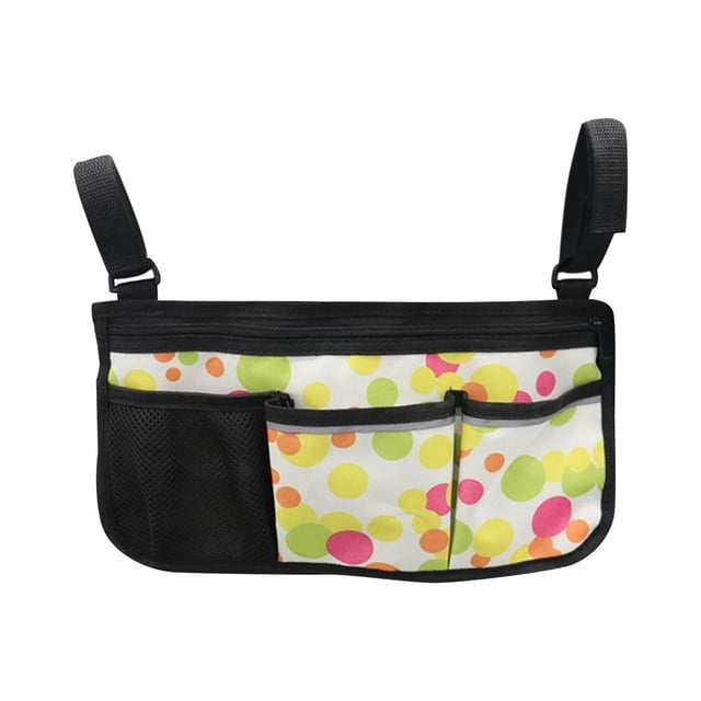 Bolsa lateral para silla de ruedas portátil con portavasos para sillas de movilidad en el hogar y viajes círculo Yuyangstore Bolsas laterales para sillas de ruedas