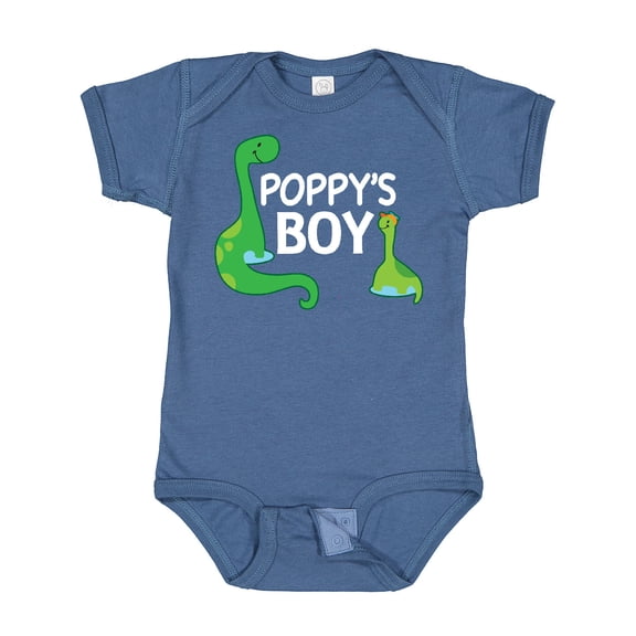 Inktastic Poppy's Boy Grandson Boys Baby Bodysuit