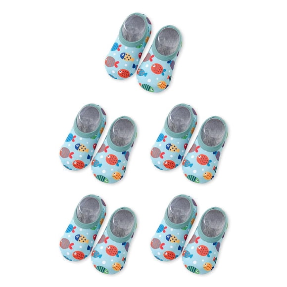 Greeniant 1 par de zapatillas de agua para niños pequeños, zapatos de natación, botas de interior para exteriores, tipo L 4 L, Typ 4 5piezas