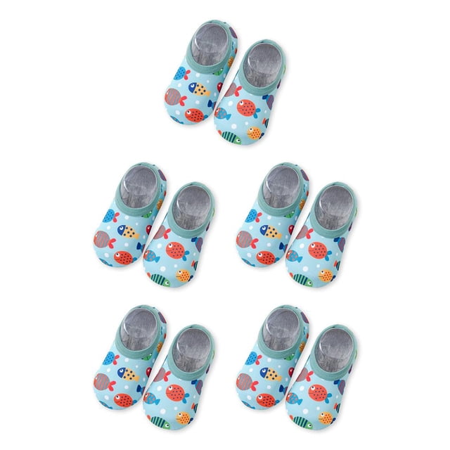 Wosthever 1 par de zapatillas deportivas para niños pequeños, antideslizantes, para niños y niñas, zapatos de natación, botas subacuáticas para S, Typ 4 5piezas Wosthever CBP227669