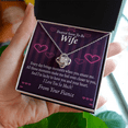 thumbnail image 2 of To My Fiancee  I'm Lucky To Have You and Your Heart Infinity Knot Necklace Message Card, 2 of 17