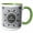 Green/White, variant on 3drose, Eid Mubarak - Grey Blessed Happy Eid Greeting - Islam Muslim Holiday, 11oz Mug