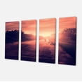thumbnail image 2 of Vintage Biker at Sunset - Modern Landscape Wall Art Canvas, 2 of 3