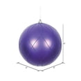 thumbnail image 2 of Vickerman 6" Purple Matte and Glitter Swirl Ball Ornament, 3 per Box, 2 of 4