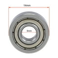 thumbnail image 4 of Rodamiento de bola 605ZZ 5x14x5mm Doble blindado ABEC-1 5pcs, 4 of 4