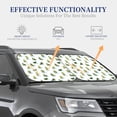 thumbnail image 4 of Balery 2 Piece Cute Avocado Yoga Car Windshield Sun Shade|Foldable Front Windshield Shade for Car Front Window for Most Sedans SUV Truck-Small, 4 of 6