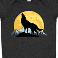 thumbnail image 4 of Inktastic Wolf Wilderness Mountains Moon Boys or Girls Baby Bodysuit, 4 of 5