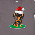 thumbnail image 4 of Inktastic Christmas Dachshund Dog Santa Boys or Girls Toddler T-Shirt, 4 of 5